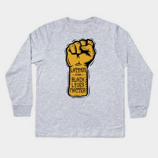 Latinos for Black Lives Matter Kids Long Sleeve T-Shirt